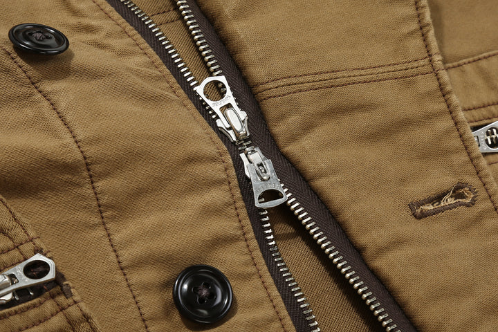 Freewheelers 2421004 Speed Engineer Moleskin Sleeveless Coat – WALDES Zips and Urea Buttons