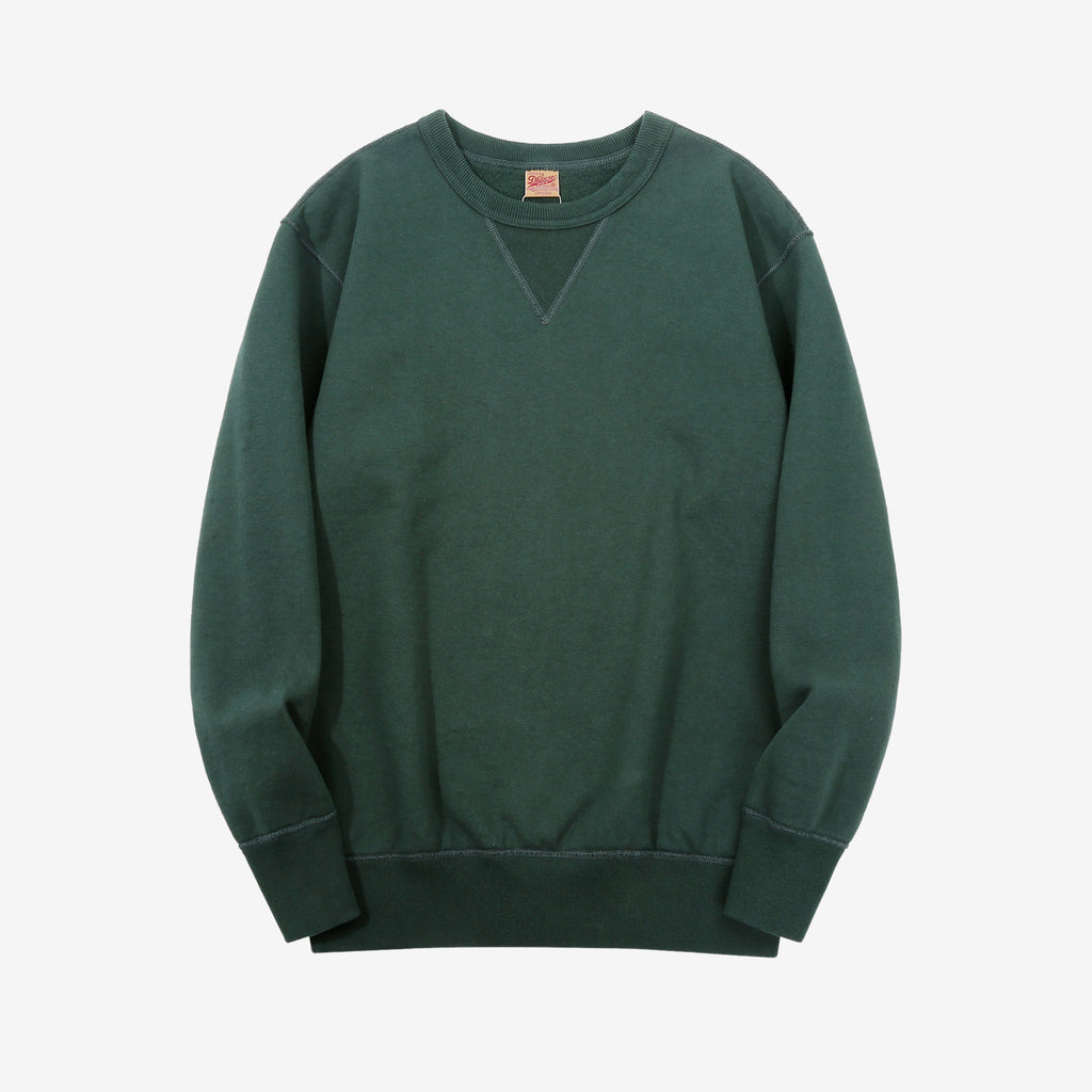 Deluxeware S101-00 20oz Loopwheeled Sweatshirt in D.Green – Front View