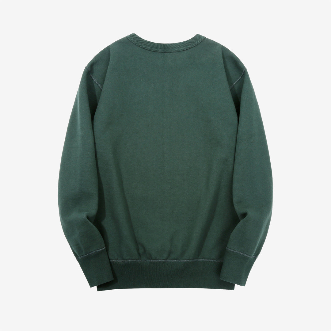 Deluxeware S101-00 20oz Loopwheeled Sweatshirt in D.Green – Back View