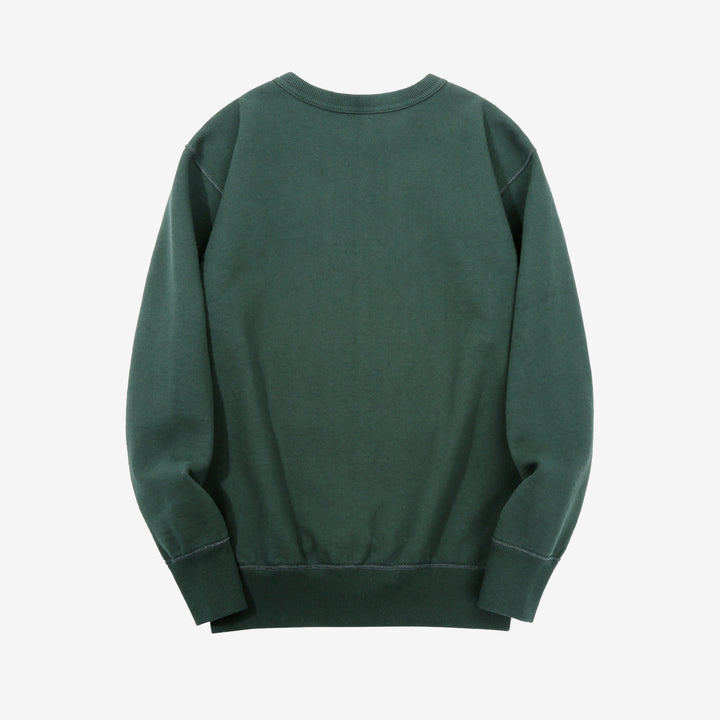 Deluxeware S101-00 20oz Loopwheeled Sweatshirt in D.Green – Back View