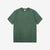 Warehouse Lot 4601 shadow border slub yarn crew neck T-shirt made in Japan green front view