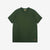 Deluxeware BSP-MNT01 10.5oz loopwheeled T-shirt with 5-needle binder neck, Mention Exclusive, made in Japan green front
