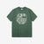 Warehouse Lot 4601 short sleeve shadow border slub yarn crew neck T-shirt made in Japan green front view