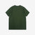 Deluxeware BSP-MNT01 10.5oz loopwheeled T-shirt with 5-needle binder neck, Mention Exclusive, made in Japan green back view