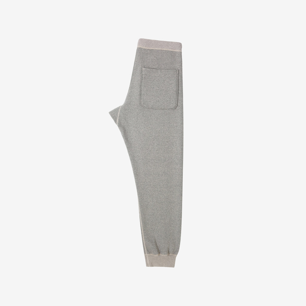 Deluxeware S500-00 20oz Heavyweight Loopwheeled Sweatpants Made in Japan Grey Full View