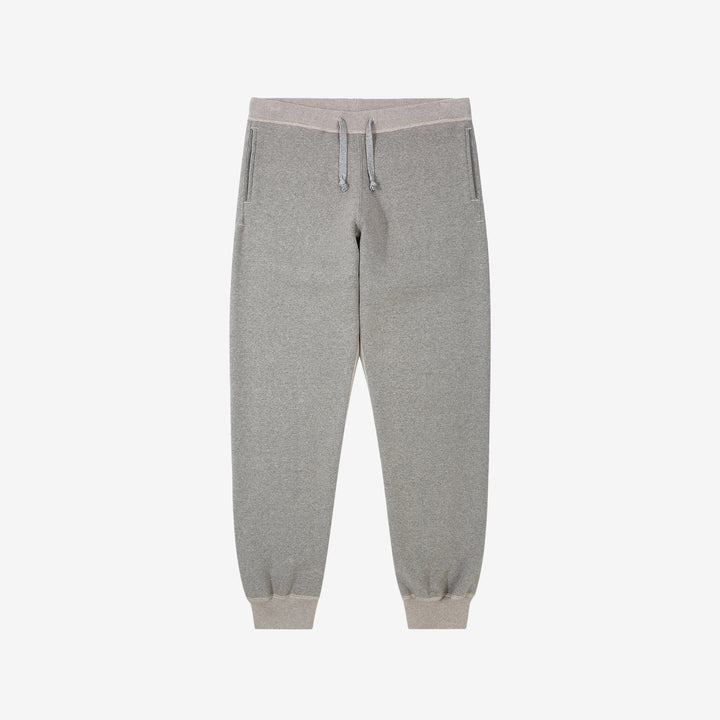 Deluxeware S500-00 20oz Heavyweight Loopwheeled Sweatpants Made in Japan Grey Front View