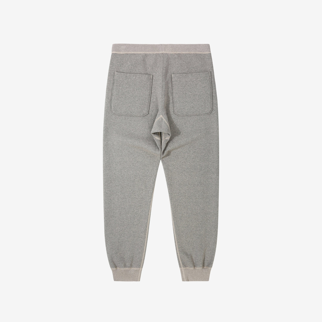 Deluxeware S500-00 20oz Heavyweight Loopwheeled Sweatpants Made in Japan Grey Back View