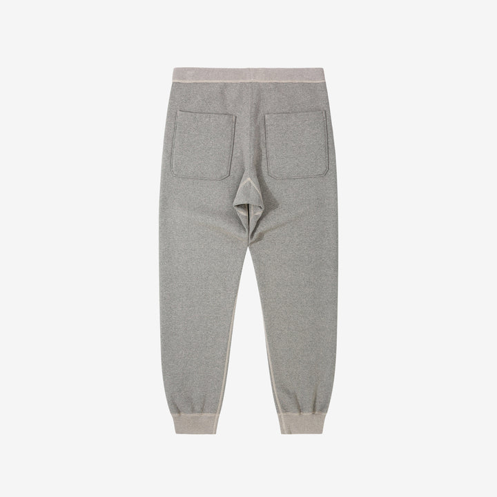 Deluxeware S500-00 20oz Heavyweight Loopwheeled Sweatpants Made in Japan Grey Back View