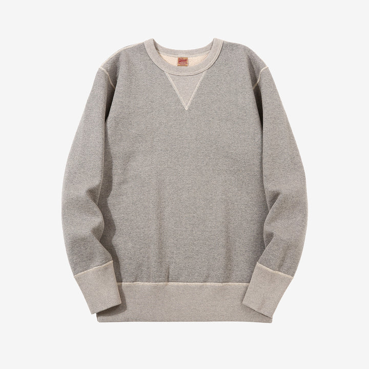 Deluxeware S101-00 loopwheeled sweatshirt made in Japan heavyweight crew neck grey