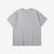 Boncoura reverse-face loopwheel heather grey T-shirt front view
