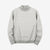 Un-Useless 170402 inlay knit mock neck sweatshirt made in Japan cotton knit grey front view