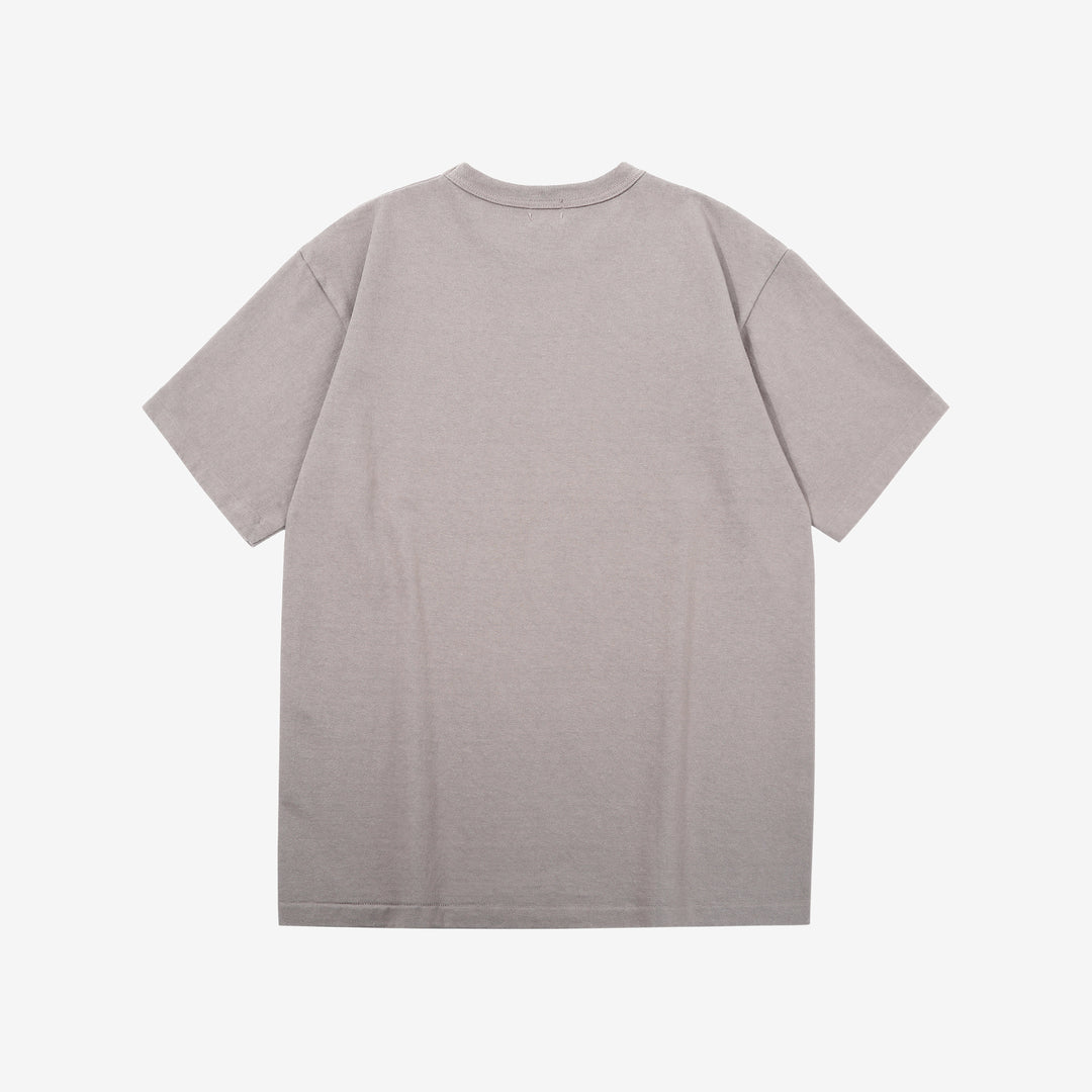 Dubble Works 37001 Stand Wheeler Heavyweight T-Shirt Made in Japan grey back