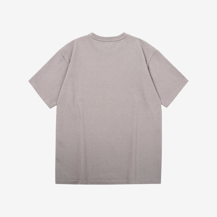 Dubble Works 37001 Stand Wheeler Heavyweight T-Shirt Made in Japan grey back