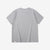 Boncoura reverse-face loopwheel heather grey T-shirt back view