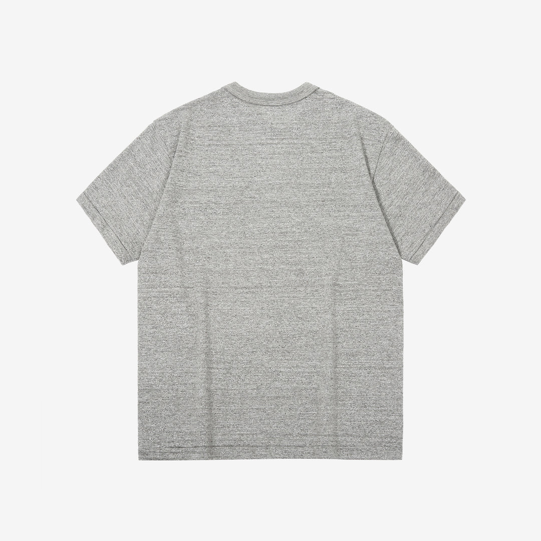 Warehouse Lot 4601 Shadow Border Slub Yarn Pocket T-Shirt Grey Made in Japan Back View Grey
