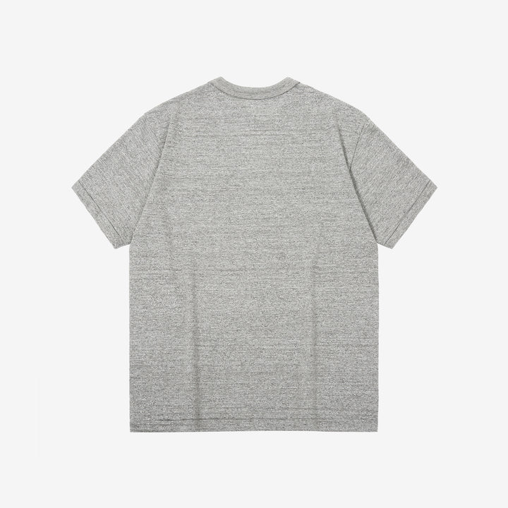 Warehouse Lot 4601 Shadow Border Slub Yarn Pocket T-Shirt Grey Made in Japan Back View Grey