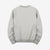 Un-Useless 170401 inlay knit crew neck sweatshirt made in Japan cotton knit grey back view