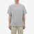 Boncoura reverse-face heather grey T-shirt regular fit front view