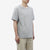 Boncoura reverse-face heather grey T-shirt three-quarter fit view