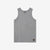 Deluxeware TNKP-00 Heavyweight Ribbed Knit Tank Top Light Grey Front View