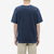 Boncoura reverse-face heather indigo T-shirt back fit view