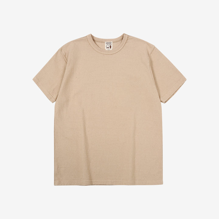 Samurai Jeans SJST-SC01 Samurai Cotton Crew Neck T-Shirt Made in Japan light kuri front 
