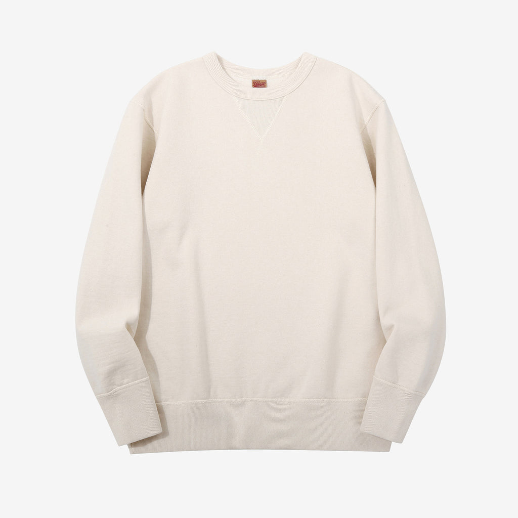 Deluxeware S101-00 20oz Loopwheeled Sweatshirt in Natural – Front View