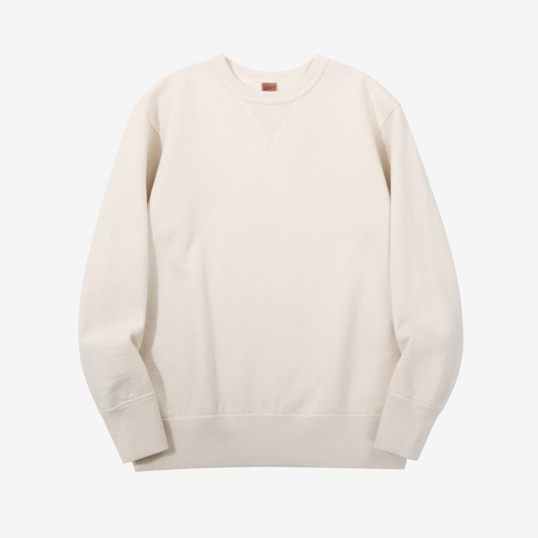 Deluxeware S101-00 20oz Loopwheeled Sweatshirt in Natural – Front View