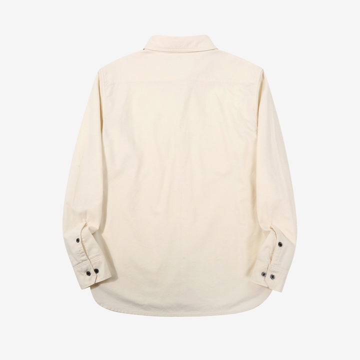 DALEE’S & CO. BF.49 Lightweight Flannel Shirt in Natural – Back View