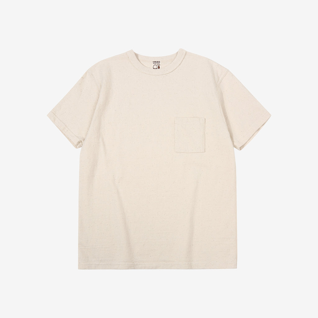 Samurai Jeans SJST-SC03 Samurai Cotton Pocket T-Shirt Natural