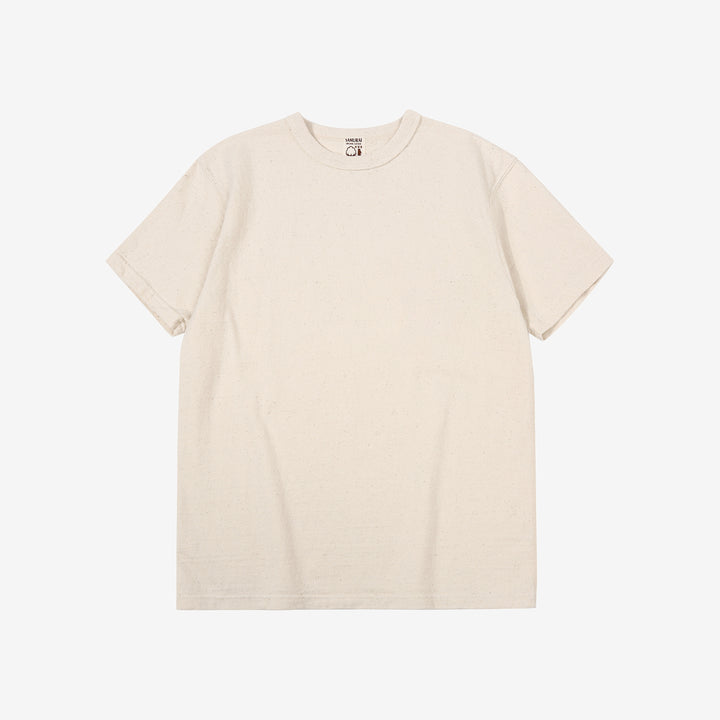 Samurai Jeans SJST-SC01 Samurai Cotton Crew Neck T-Shirt Made in Japan natural front 