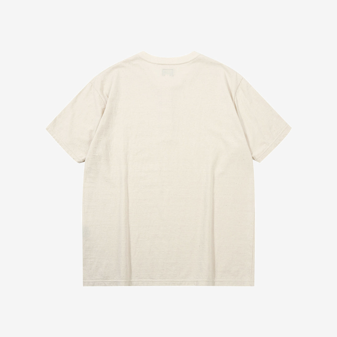 Dalee’s & Co. Spinner 1920s 4-button henley loopwheel T-shirt made in Wakayama Japan natural