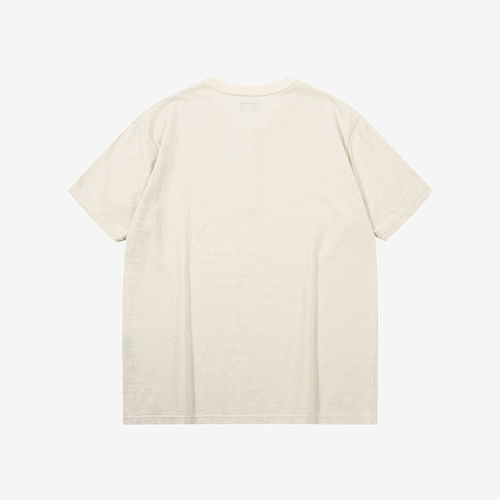 Dalee’s & Co. Spinner 1920s 4-button henley loopwheel T-shirt made in Wakayama Japan natural