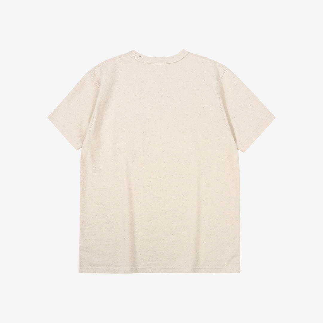 Samurai Jeans SJST-SC01 Samurai Cotton Crew Neck T-Shirt Made in Japan natural back