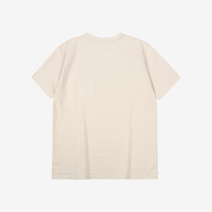 Samurai Jeans SJST-SC01 Samurai Cotton Crew Neck T-Shirt Made in Japan natural back