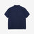Un-Useless 170218 Plating Knit Linen Polo Shirt Made in Japan Navy Back