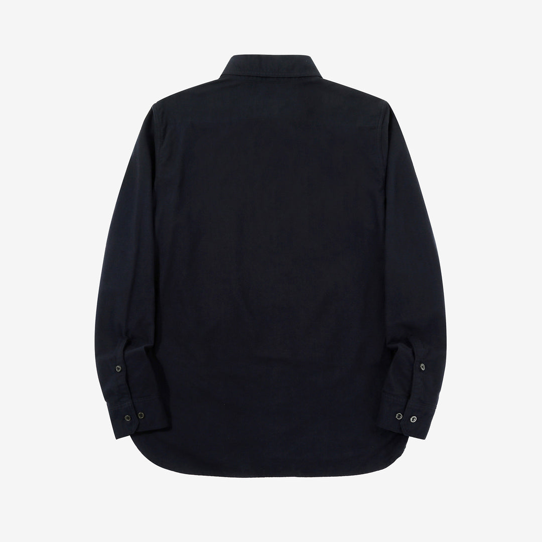 DALEE’S & CO. BF.49 Lightweight Flannel Shirt in Navy – Back View