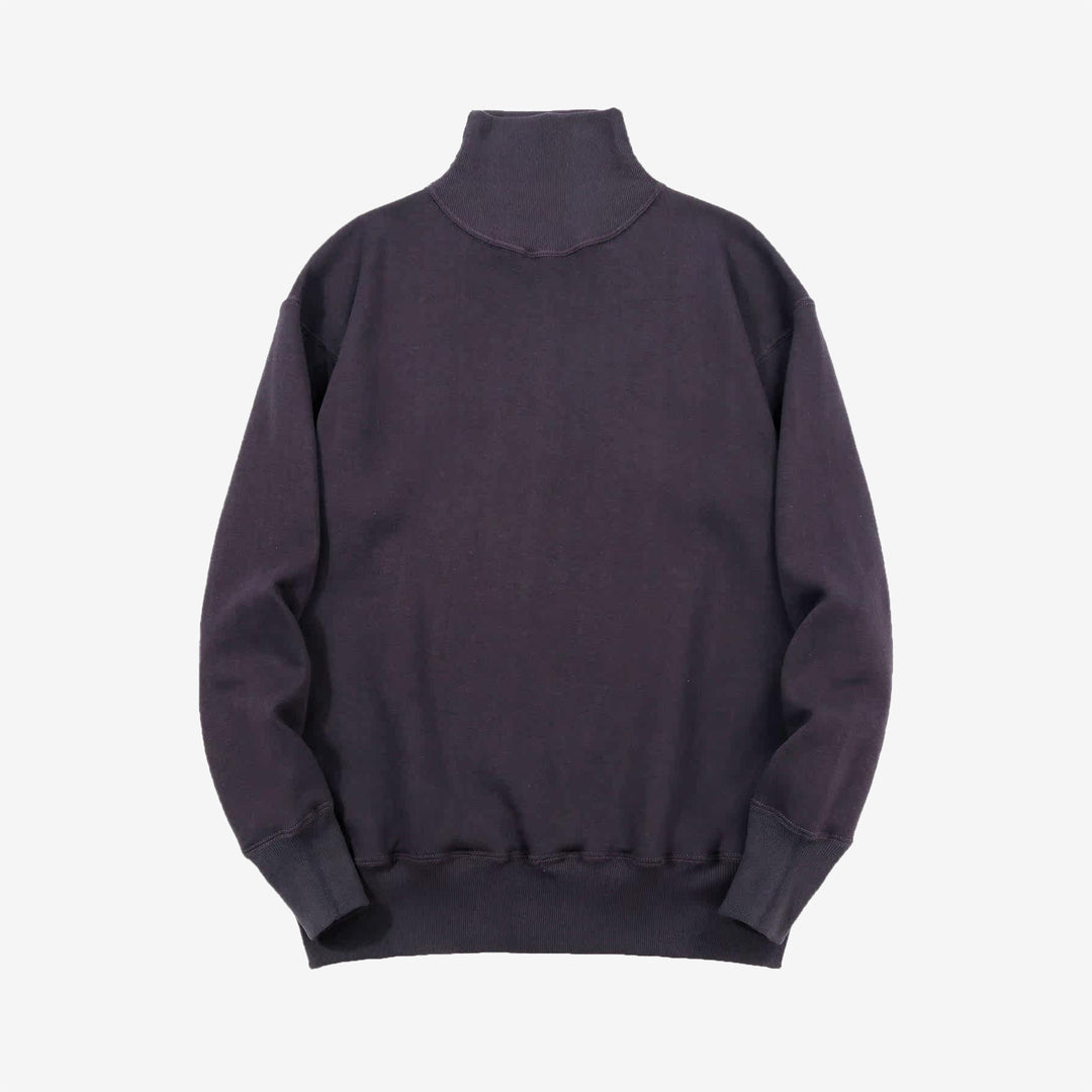 Warehouse 468 high neck loopwheel sweatshirt mock neck made in Japan vintage style navy front