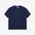 Un-Useless 170204 linen KNITEE short sleeve crew neck knit T-shirt made in Japan navy front view