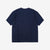 Un-Useless 170205 linen KNITEE short sleeve crew neck pocket knit T-shirt made in Japan navy back view