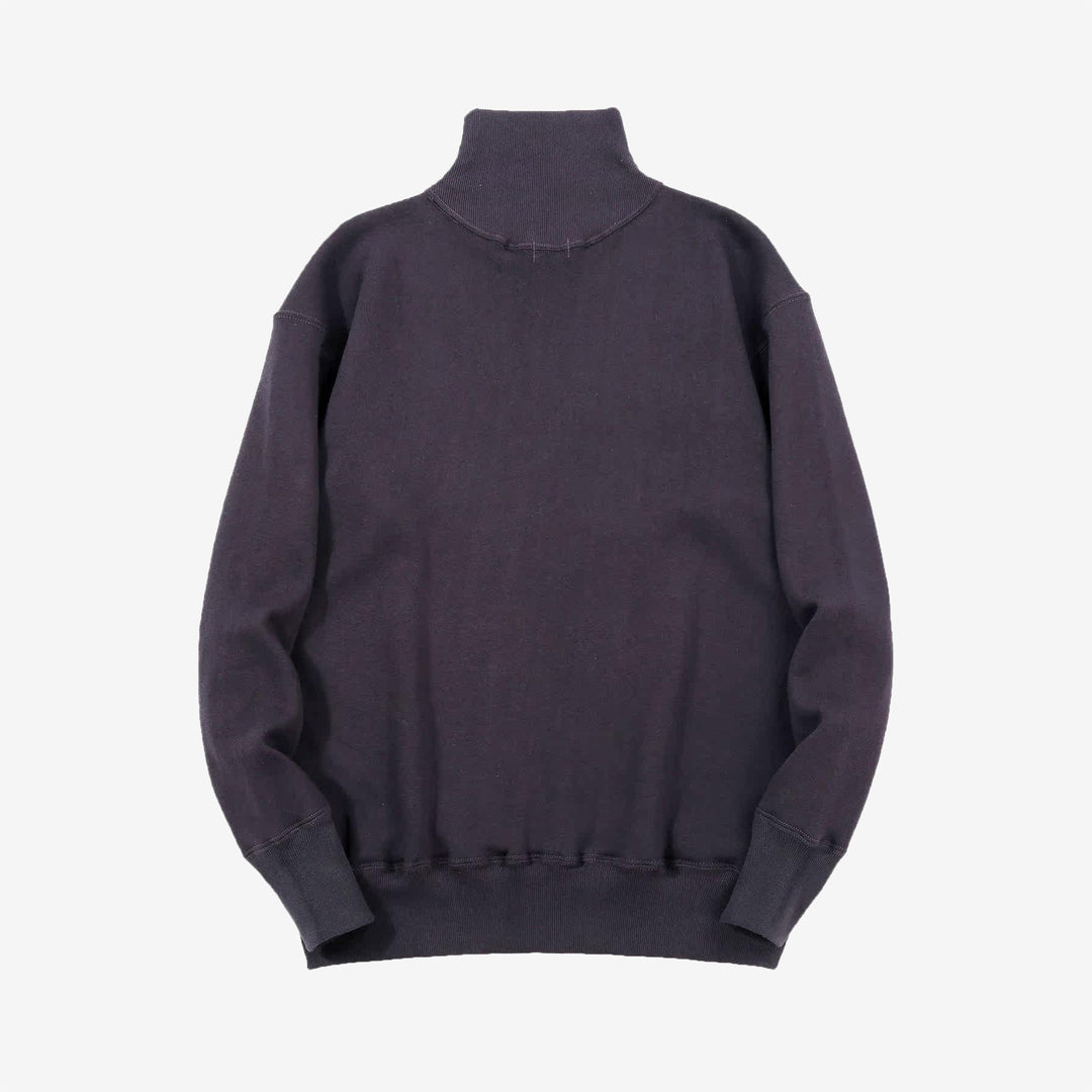 Warehouse 468 high neck loopwheel sweatshirt mock neck made in Japan vintage style navy back