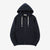 Un-Useless 170416 inlay knit full zip hoodie made in Japan SWKNIT zip hooded sweatshirt navy front view