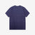 Warehouse Lot 4601 shadow border slub yarn crew neck T-shirt made in Japan navy back view