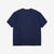 Un-Useless 170204 linen KNITEE short sleeve crew neck knit T-shirt made in Japan navy back view