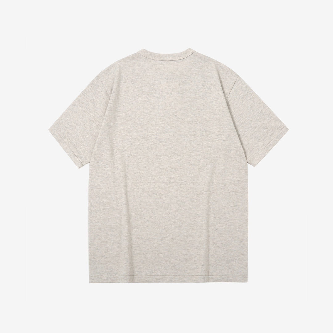 Warehouse Lot 4601 Shadow Border Slub Yarn Henley T-Shirt Made in Japan Oatmeal Back View