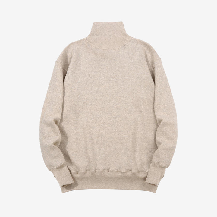 Warehouse 468 high neck loopwheel sweatshirt mock neck made in Japan vintage style oatmeal back