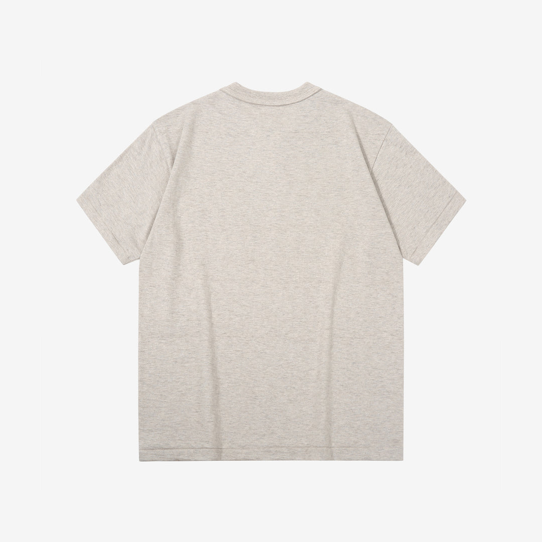 Warehouse Lot 4601 Shadow Border Slub Yarn Pocket T-Shirt Made in Japan Back View Oatmeal