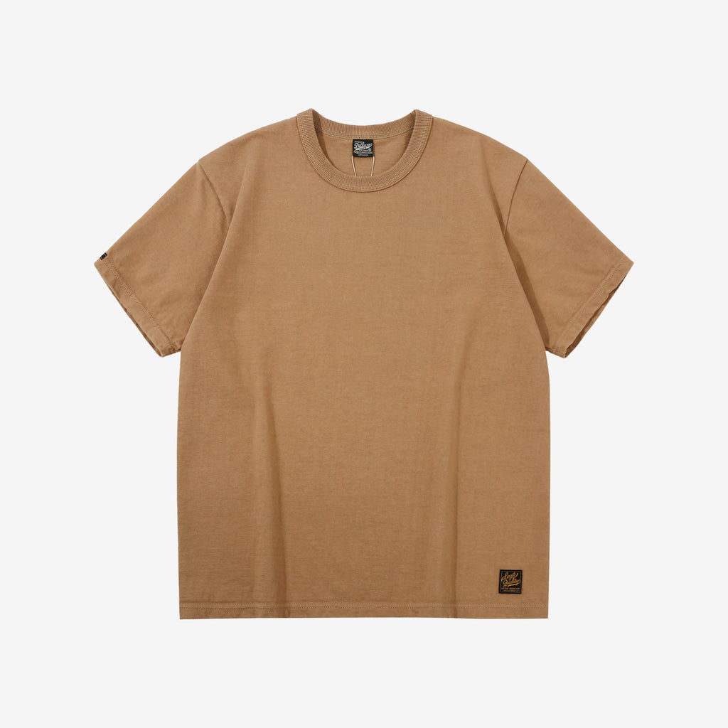 Deluxeware DXTS-00 12.5oz loopwheeled t-shirt made in Japan ultra heavyweight crew neck gold