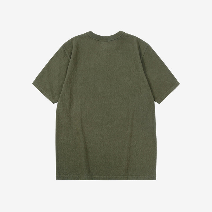 UES 652321 No.8 Slub Yarn Heavyweight T-Shirt – Olive Back View