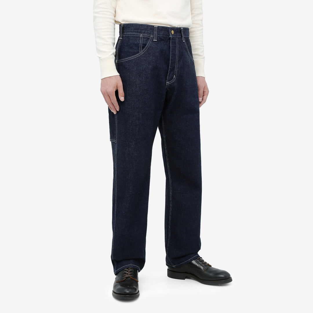 boncoura 15oz selvedge indigo denim painter pants straight fit